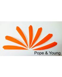 Feder gestanzt alle Farben POPE and YOUNG 4" Naturfeder rw